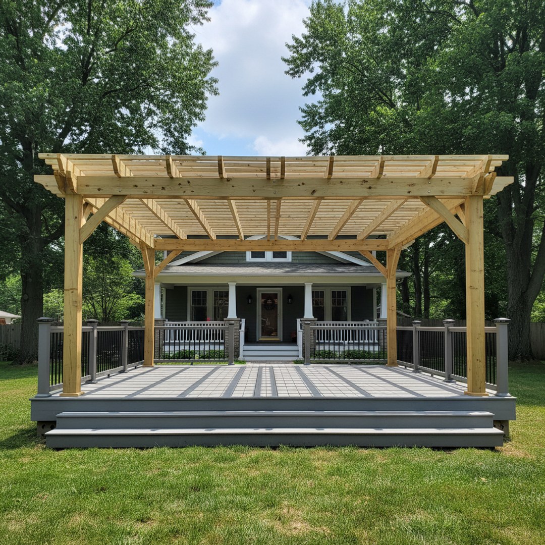 Coastal Deck Solutions crew at work on a home in Elizabeth, NJ